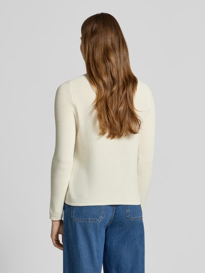 Christian Berg Woman Gebreide cardigan met structuurmotief Offwhite - 5