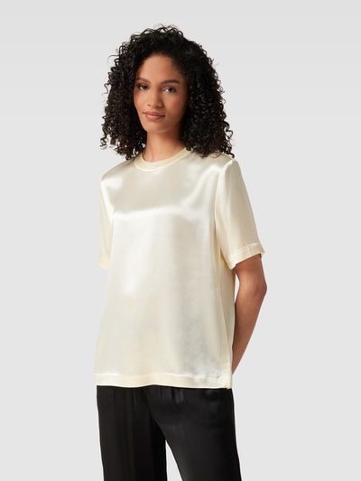 Calvin Klein Womenswear Blouseshirt met naadritssluiting, model 'NAIA' Offwhite - 4