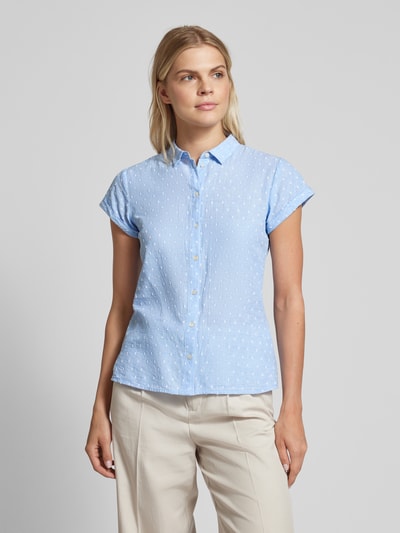 Jake*s Casual Blouse met kapmouwen Bleu - 4