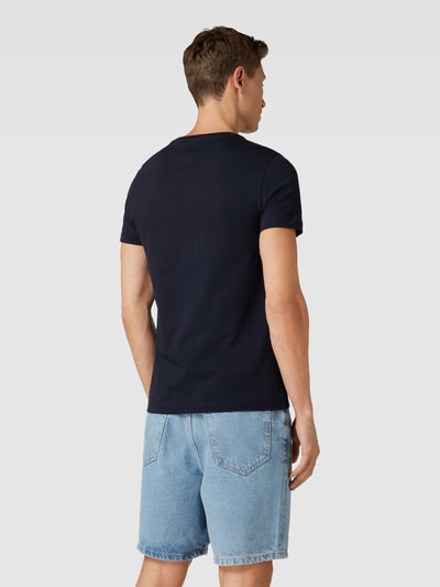 Tommy Hilfiger Slim Fit T-Shirt mit Label-Print Marine 5