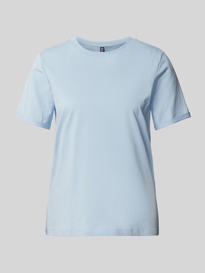 Pieces Regular Fit T-Shirt aus reiner Baumwolle Modell 'RIA' Hellblau 2