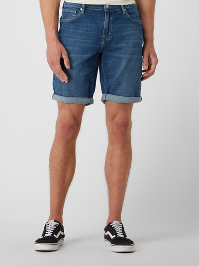 Armedangels Slim Fit Jeansshorts mit Stretch-Anteil 'Naail' Dunkelblau 4