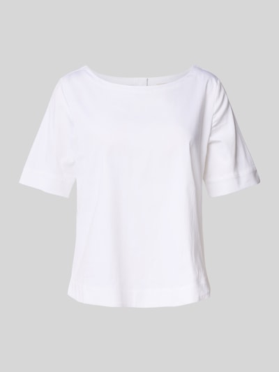 Milano Italy Regular Fit Blusenshirt mit Knopfleiste auf der Rückseite Weiss 2