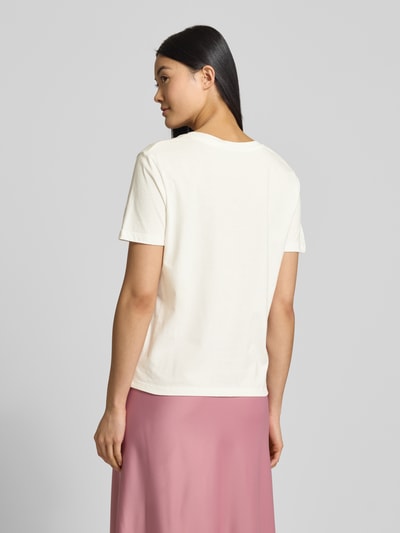 ICHI T-Shirt mit Motiv-Stitching Modell 'KENNEDY' Offwhite 5