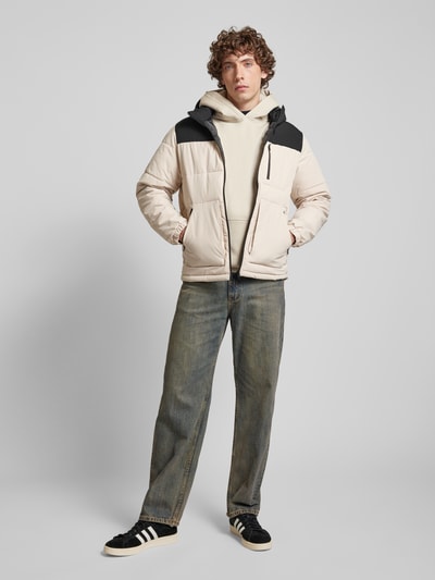 Jack & Jones Gewatteerd jack met ritszakken, model 'OTTO' Offwhite - 1