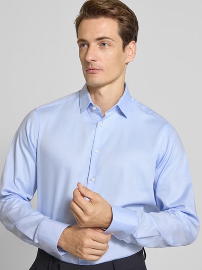 Christian Berg Men Regular fit zakelijk overhemd met kentkraag Bleu - 3