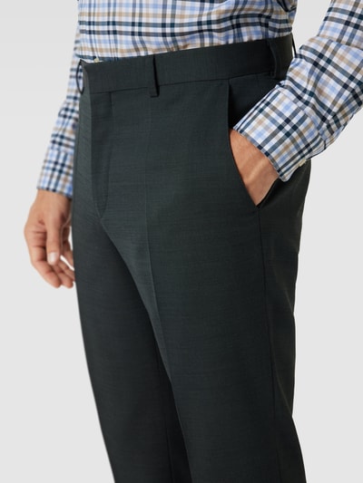 BOSS Pantalon met Franse steekzakken, model 'Leon' Donkergroen - 3