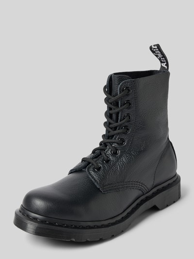 Dr. Martens Veterlaarzen met logopatch, model 'Pascal' Zwart - 1