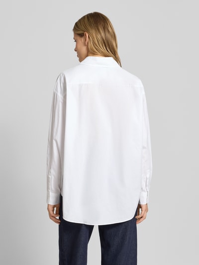 Hugo Blue Bluzka koszulowa o kroju regular fit z haftem model ‘Elisana’ Biały 5