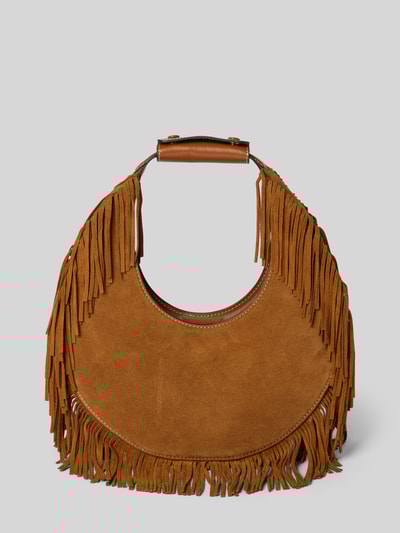 Staud Tote Bag mit Ausfransungen Hellbraun 4
