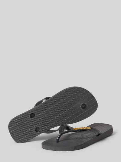 Havaianas Japonki z detalem z logo Czarny 4