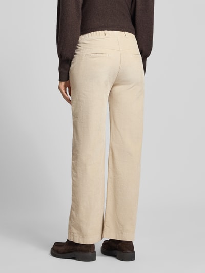 Raphaela By Brax Spodnie sztruksowe o kroju slim fit z elastycznym pasem model ‘Pam Flared’ Écru 5