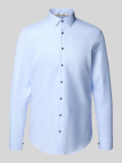 Jake*s Super Slim Fit Business-Hemd mit Kentkragen Bleu 2