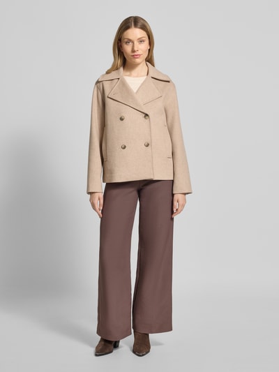 Selected Femme Regular Fit Jacke aus Woll-Mix Modell 'ALMA' Beige 1