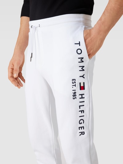 Tommy hilfiger white joggers discount