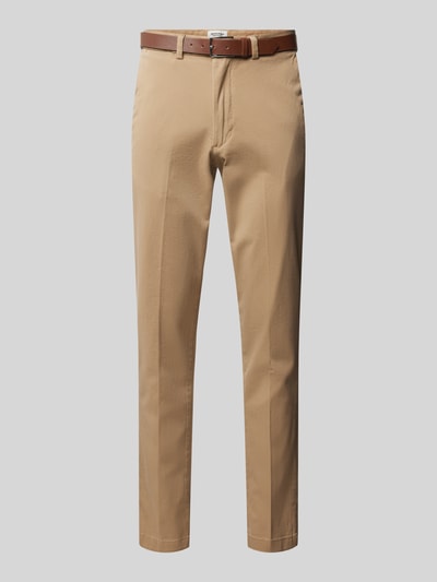 Jack & Jones Regular Fit Chino mit Gürtel Modell 'OLLIE' Beige 2