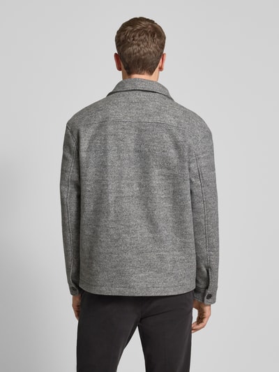 SELECTED HOMME Regular fit wollen jack met platte kraag, model 'MITCH' Zilver - 5