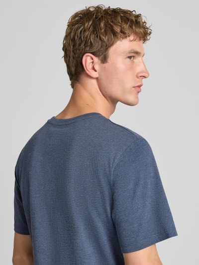 JACK & JONES Regular Fit T-Shirt aus Baumwoll-Mix Modell 'Organic' Marine Melange 3