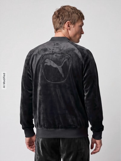 PUMA Performance Sweatjacke mit großem Rückenlogo Black 5