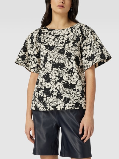 Weekend Max Mara Blouse met gebloemd all-over motief Zwart - 4