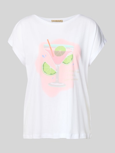 Smith and Soul Oversized T-Shirt mit Motiv-Print Weiss 2