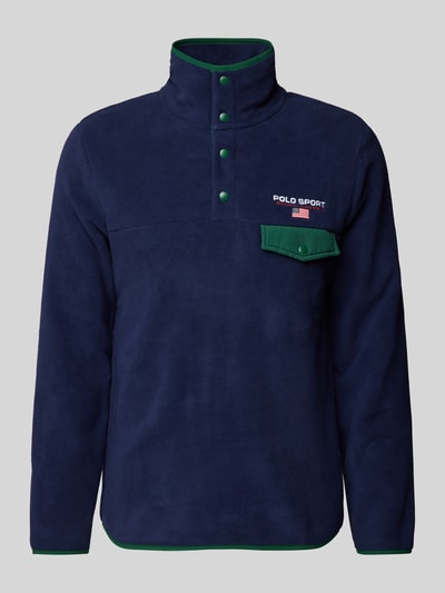 Polo Sport Sweter z dzianiny z wyhaftowanym logo Ciemnoniebieski 2