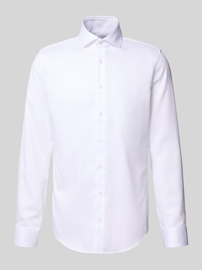 SEIDENSTICKER Koszula biznesowa o kroju slim fit z fakturowanym wzorem Biały 2