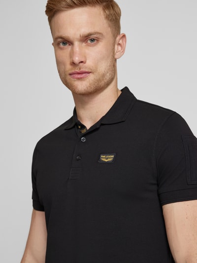 PME Legend Poloshirt mit Label-Detail Black 3