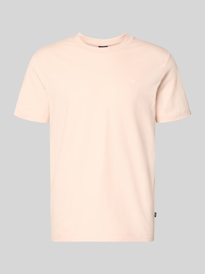 Produktfoto, T-Shirt mit Rundhalsausschnitt Modell 'Carlonito' von JOOP! Collection in zartem Creme, Baumwoll-Mix mit Label-Detail, gerade Form