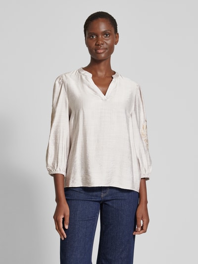 B.Young Blouseshirt met V-hals, model 'DAMY' Offwhite - 4