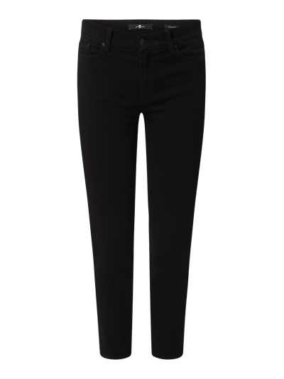 7 For All Mankind Jeansy o kroju slim fit z dodatkiem lyocellu model ‘Roxanne’ Czarny 2