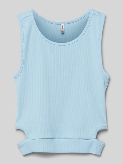 Only Top met ronde hals, model 'NESSA' Bleu - 1