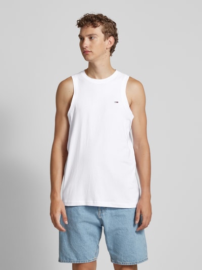 Tommy Jeans Tanktop mit Label-Stitching im 2er-Pack Weiss 4