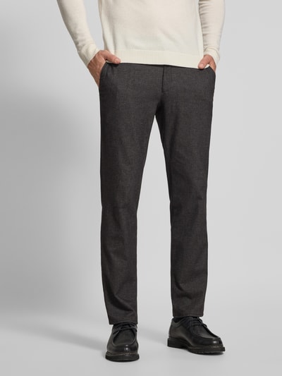 Brax Slim fit broek met achterzakken, model 'Fabio' Grafiet - 4