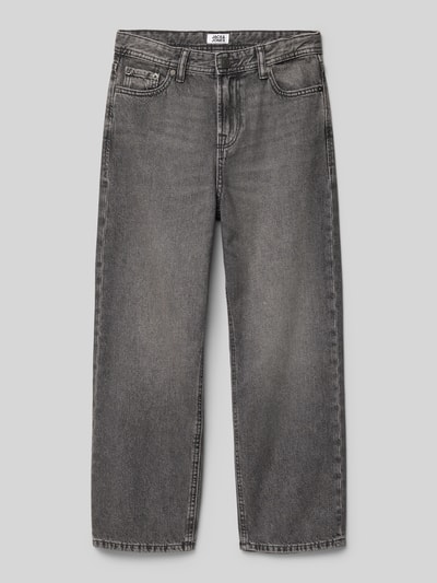 Jack & Jones Baggy-Jeans im Used-Look Modell 'ALEX' Mittelgrau Melange 1