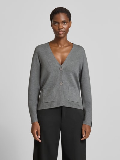 Christian Berg Woman Gebreide pullover met V-hals Zilver gemêleerd - 4