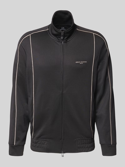 ARMANI EXCHANGE Sweatjack met ritssluiting, model 'FELPA' Zwart - 2