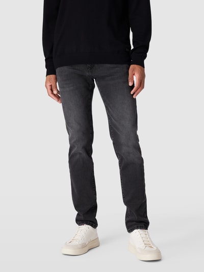 MCNEAL Slim fit jeans met knoop- en ritssluiting Donkergrijs - 4