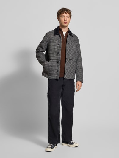 Blend Troyer aus Baumwoll-Mix in Strick-Optik Mittelbraun 1