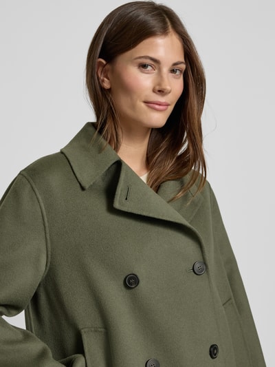 Weekend Max Mara Schurwolljacke mit Umlegekragen Modell 'AFONE' Khaki 3