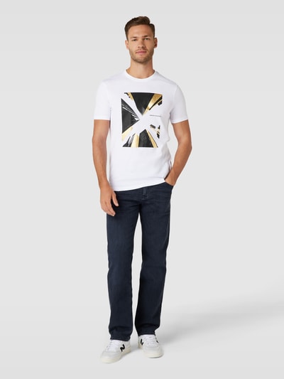 ARMANI EXCHANGE T-Shirt mit Motiv-Print Weiss 1