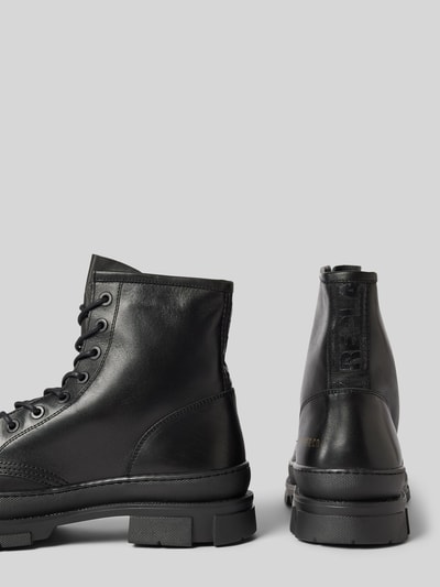 Replay Boots van leer met vetersluiting, model 'VEGA LEA' Zwart - 2