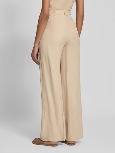 Someday Spodnie z prostą nogawką w kant model ‘Catsby’ Piaskowy 5