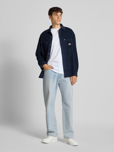 Tommy Jeans Relaxed fit ribcordoverhemd van puur katoen Marineblauw - 1