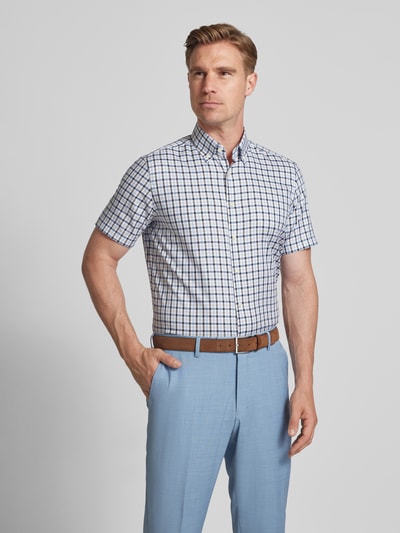 Christian Berg Men Regular Fit Business-Hemd mit Button-Down-Kragen Bleu 4