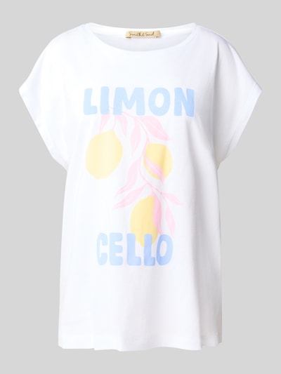 Smith and Soul T-shirt z nadrukiem z motywem i okrągłym dekoltem Biały 2