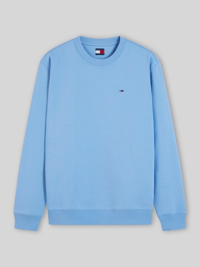 Tommy Jeans Regular Fit Sweatshirt aus Baumwoll-Mix mit Logo-Stitching Blau 2