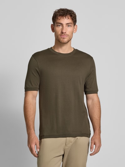 Cinque T-Shirt mit Rundhalsausschnitt Modell 'Badi' Oliv 4