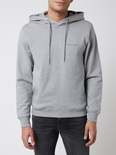 Tiger of Sweden Bluza z kapturem o kroju regular fit z bawełny model ‘Dominick’ Jasnoszary 4