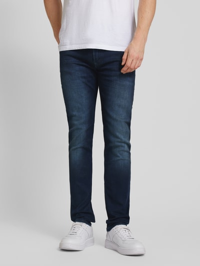 MAC Slim Fit Jeans im 5-Pocket-Design Modell 'Arne' Dunkelblau 4